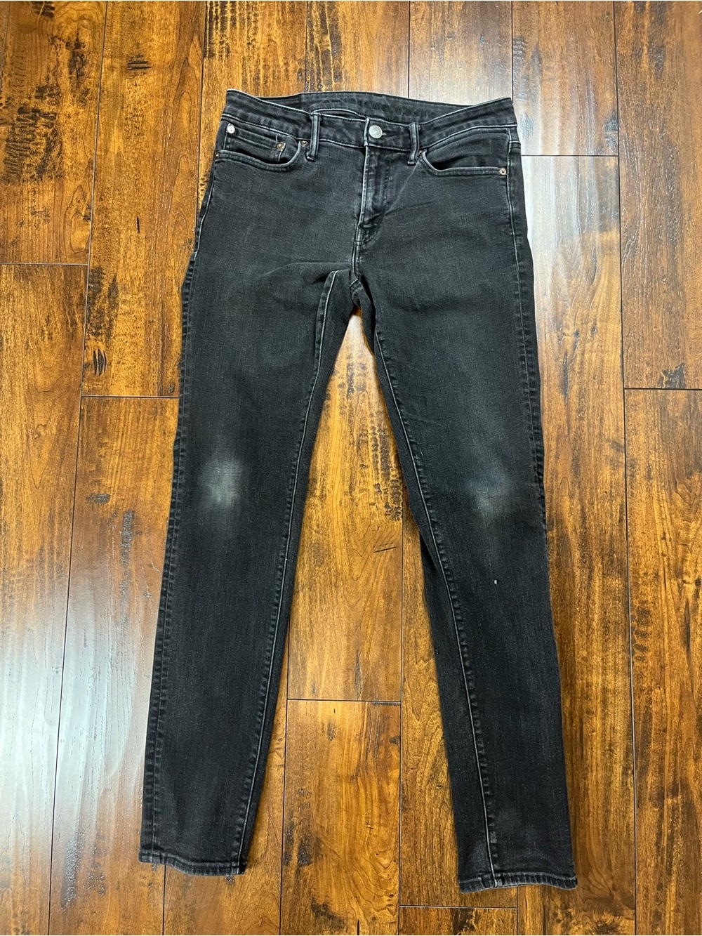 American Eagle Airflex+ Skinny Jeans Faded Black Denim Men's Size 32x34.